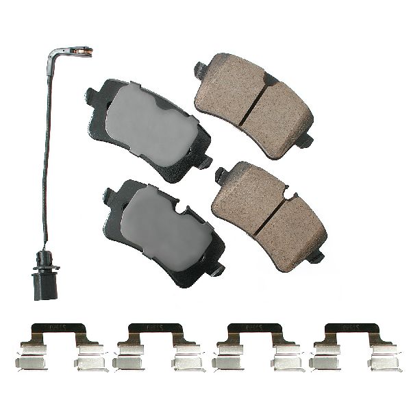 Disc Brake Pad Set - Rear for 2012-2018 Audi A6 (Akebono EUR1547A)