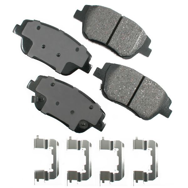 Disc Brake Pad Set - Front for 2011-2015 Hyundai Sonata (Akebono ACT1444)