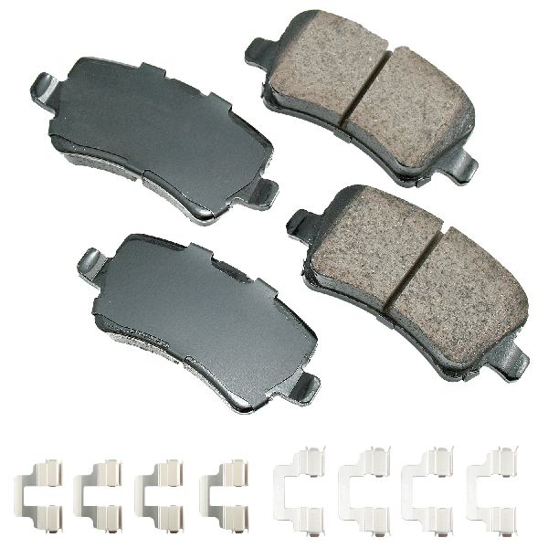 Disc Brake Pad Set - Rear for 2007-2016 Volvo S80 (Akebono EUR1307A)