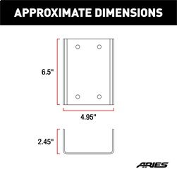 ARIES Center High Mount Stop Light Bracket 