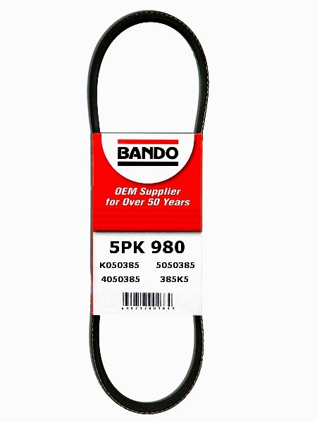 Accessory Drive Belt - Air Conditioning for 2000-2003 BMW M5 (Bando 5PK980)