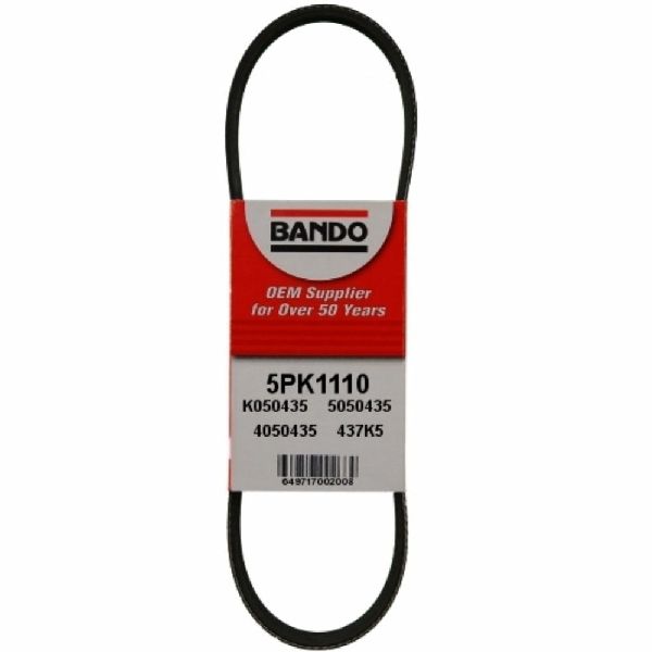 Accessory Drive Belt - Alternator and Air Conditioning for 1982 Ford EXP (Bando 5PK1110)