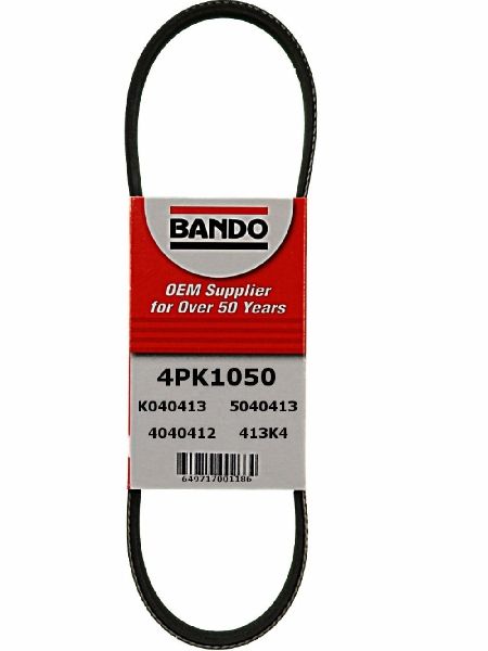 Accessory Drive Belt - Water Pump and Alternator for 1984-1985 Dodge Aries (Bando 4PK1050)