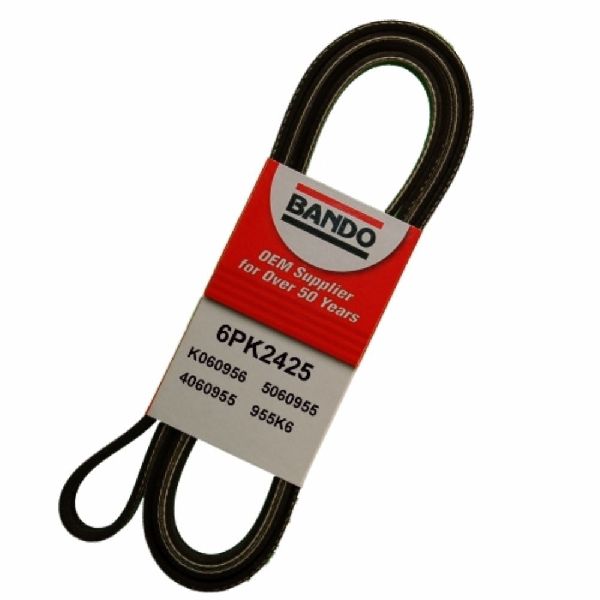 Accessory Drive Belt - Water Pump, Alternator, Air Conditioning and Power for 2006-2007 Mercury Monterey (Bando 6PK2425)