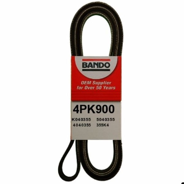 Accessory Drive Belt - Power Steering for 1997-2003 Dodge Caravan (Bando 4PK900)
