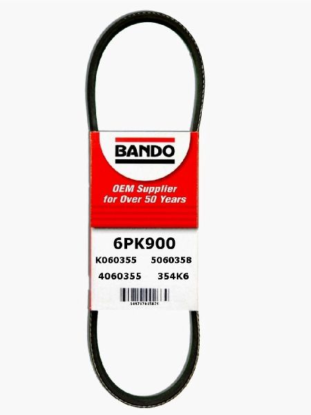 Accessory Drive Belt - Alternator for 1985-1990 Ford Escort (Bando 6PK900)