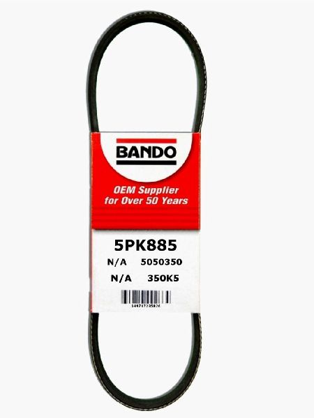 Accessory Drive Belt - Alternator and Power Steering for 2000-2001 Subaru Outback (Bando 5PK885)