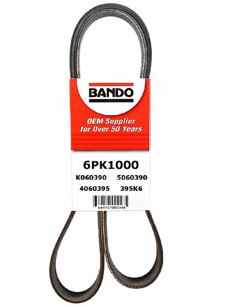 Accessory Drive Belt - Alternator and Air Conditioning for 2012-2016 BMW 528i (Bando 6PK1000)