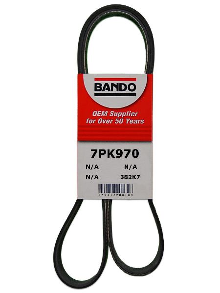 Accessory Drive Belt - Accessory Drive, Alternator for 2011-2016 Kia Optima (Bando 7PK970)