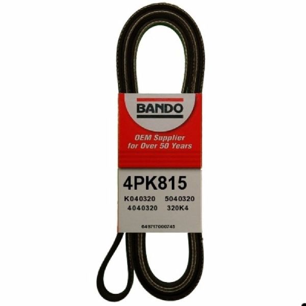 Accessory Drive Belt - Air Conditioning for 1992-1997 Isuzu Trooper (Bando 4PK815)