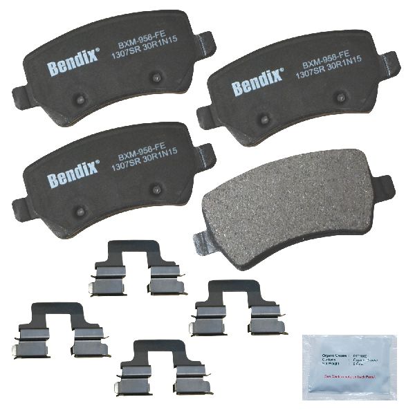 Disc Brake Pad Set - Rear for 2007-2015 Volvo S80 (Bendix CFM1307SR)