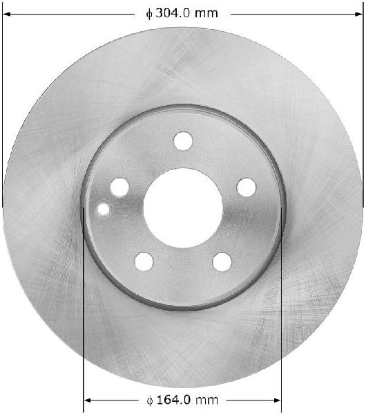 Bendix Disc Brake Rotor  Front 