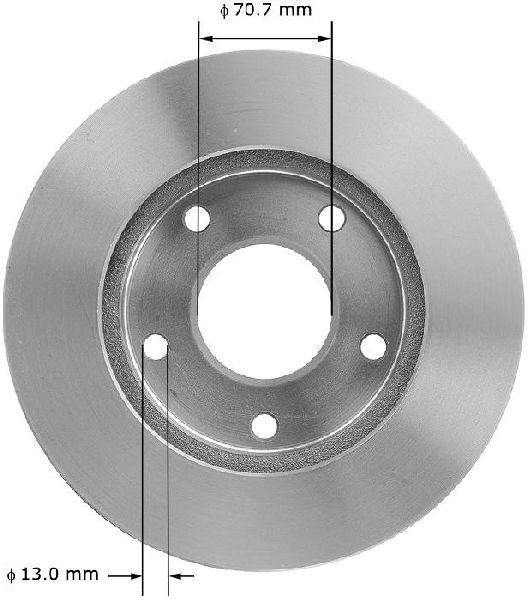 Disc Brake Rotor - Front, Rear for 1979-1985 Cadillac Eldorado (Bendix PRT1261)