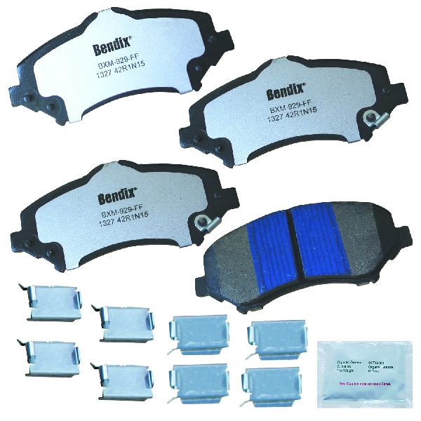 Disc Brake Pad Set - Front for 2007-2017 Jeep Wrangler (Bendix MKD1327FM)