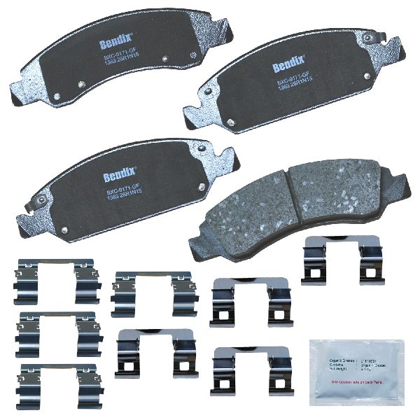 Disc Brake Pad Set - Front for 2007-2018 GMC Sierra (Bendix CFC1363)