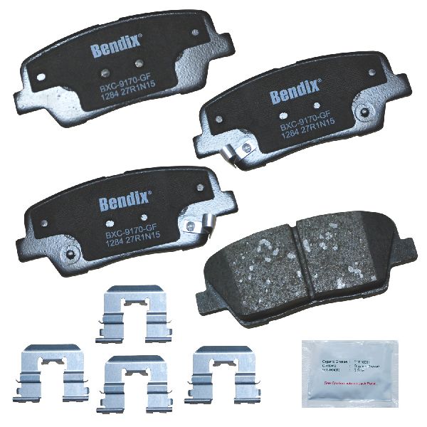 Disc Brake Pad Set - Rear for 2007-2010 Hyundai Entourage (Bendix CFC1284)