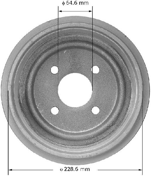 Brake Drum - Rear for 1979-1984 Ford Mustang (Bendix PDR0371)