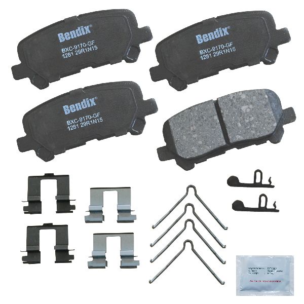 Disc Brake Pad Set - Rear for 2009-2015 Honda Pilot (Bendix CFC1281)