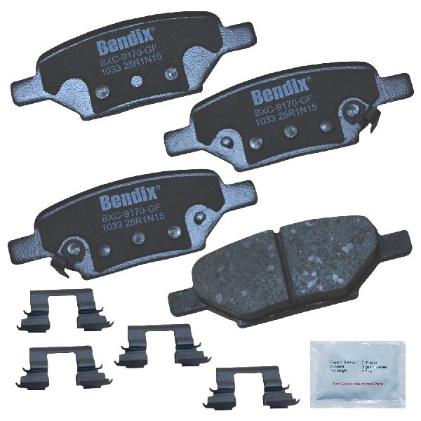 Disc Brake Pad Set - Rear for 2007-2009 Saturn Aura (Bendix CFC1033)