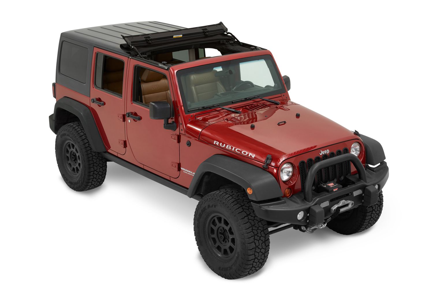 Bestop Jeep Wrangler Trektop NX Soft Top; Black Twill 56852