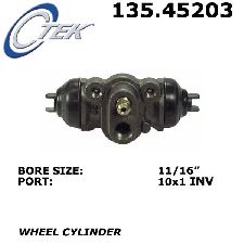 Drum Brake Wheel Cylinder-C-TEK Standard Wheel Cylinder Rear Centric 135.50002