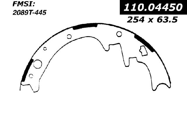 Drum Brake Shoe - Rear for 1977-1978 Dodge Monaco (Centric 111.04450)