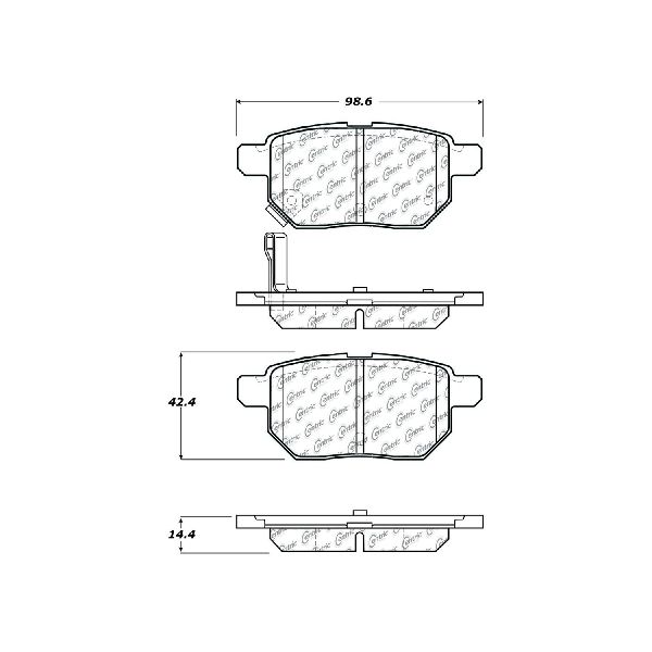 Disc Brake Pad Set - Rear for 2008-2015 Scion xB (Centric 105.13540)