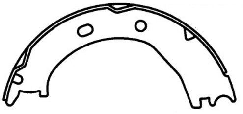 Parking Brake Shoe - Rear for 2003-2007 Dodge Durango (Centric 111.08520)