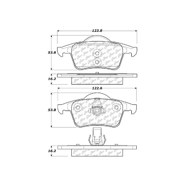 Disc Brake Pad Set - Rear for 2003-2007 Volvo XC70 (Centric 301.07950)