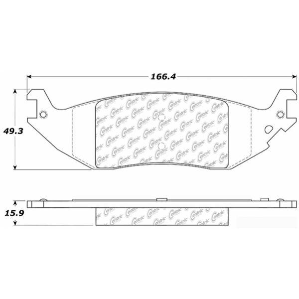 Disc Brake Pad Set - Rear for 2004-2006 Ford E-150 (Centric 300.10460)