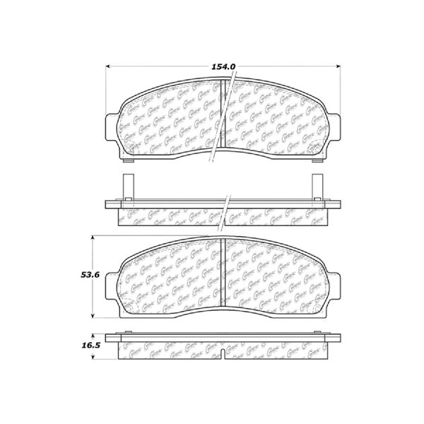 Disc Brake Pad Set - Front for 2002-2007 Saturn Vue (Centric 103.08330)
