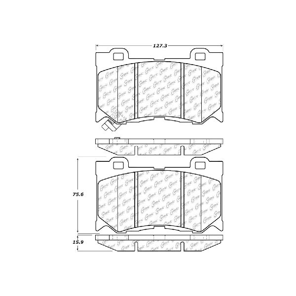Disc Brake Pad Set - Front for 2009-2013 INFINITI FX50 (Centric 105.13460)