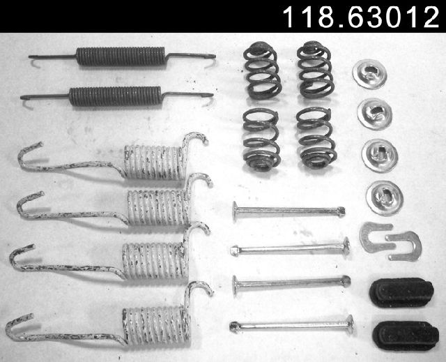 Drum Brake Hardware Kit - Rear for 1987-2002 Dodge Dakota (Centric 118.63012)