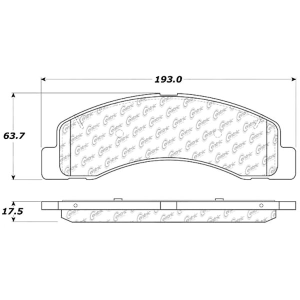 Disc Brake Pad Set - Front for 2000-2005 Ford Excursion (Centric 301.07560)
