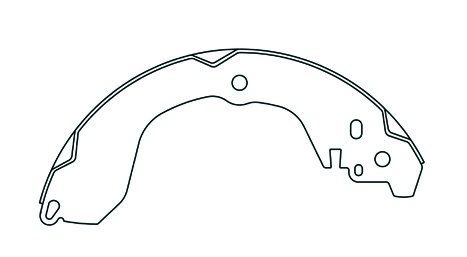 Drum Brake Shoe - Rear for 2009-2017 Jeep Compass (Centric 111.09190)