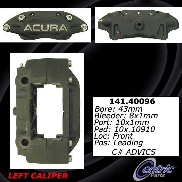 Disc Brake Caliper - Front Right for 2005-2012 Acura RL (Centric 141.40095)