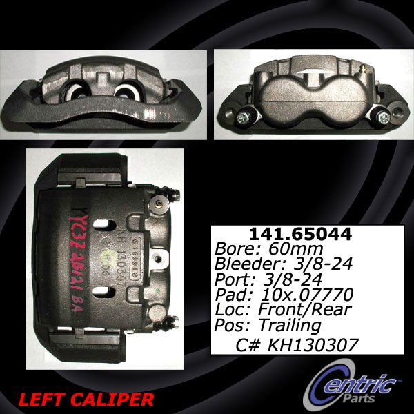 Disc Brake Caliper - Front Left, Rear Right for 2016 Winnebago Suncruiser (Centric 141.65044)