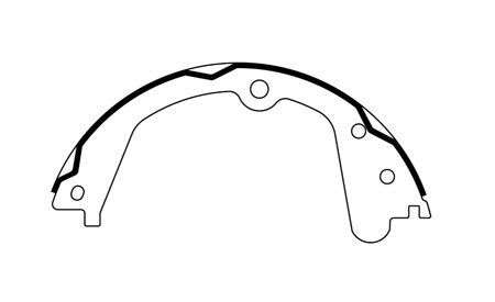 Parking Brake Shoe - Rear for 2008-2014 Ford E-150 (Centric 111.09520)