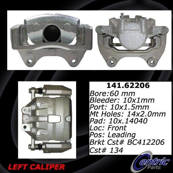 Disc Brake Caliper - Front Left for 2011-2017 Chevrolet Caprice (Centric 141.62206)