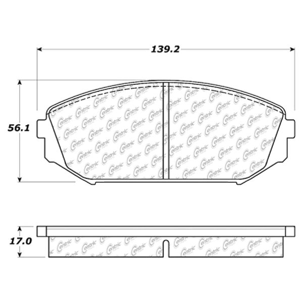 Disc Brake Pad Set - Front for 2001-2002 Acura MDX (Centric 103.07930)