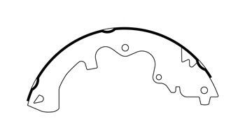 Drum Brake Shoe - Rear for 2008-2011 Mazda Tribute (Centric 111.09360)