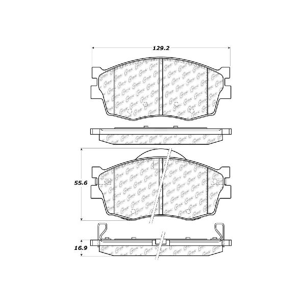 Disc Brake Pad Set - Front for 2006-2012 Dodge Attitude (Centric 300.11560)