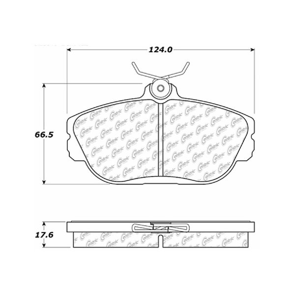 Disc Brake Pad Set - Front for 1994-2000 Mercury Sable (Centric 301.06010)