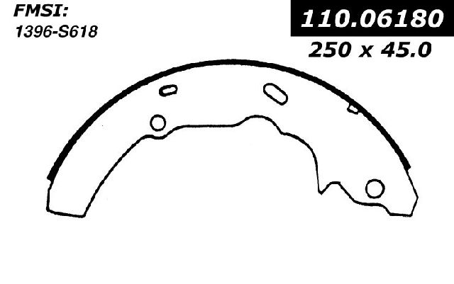 Drum Brake Shoe - Rear for 1989-1996 Mercury Cougar (Centric 111.06180)