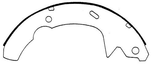 Drum Brake Shoe - Rear for 1990-1992 Dodge Monaco (Centric 111.05990)