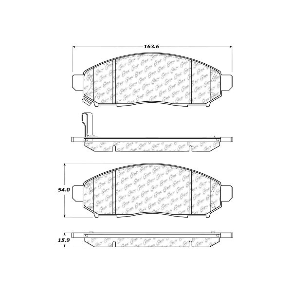 Disc Brake Pad Set - Front for 2009-2012 Suzuki Equator (Centric 103.10940)