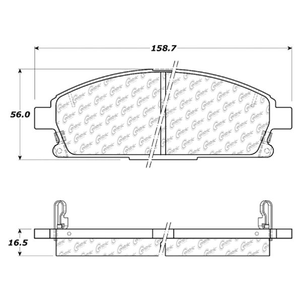 Disc Brake Pad Set - Front for 2003-2006 Acura MDX (Centric 300.06910)