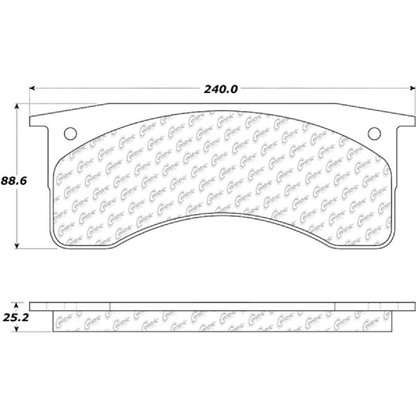 Disc Brake Pad Set - Front, Rear for 2010-2015 IC Corporation RE Commercial (Centric 102.07690)