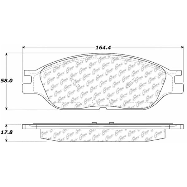 Disc Brake Pad Set - Front for 1999-2003 Ford Windstar (Centric 301.08030)