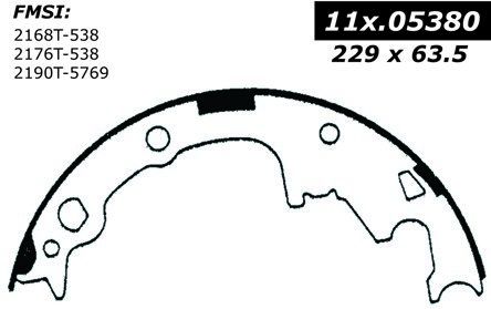Drum Brake Shoe - Rear for 1987-2002 Dodge Dakota (Centric 111.05380)